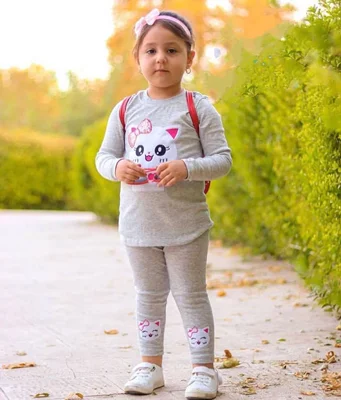 ست بلوز شلوار کبریتی کشی تکرنگ