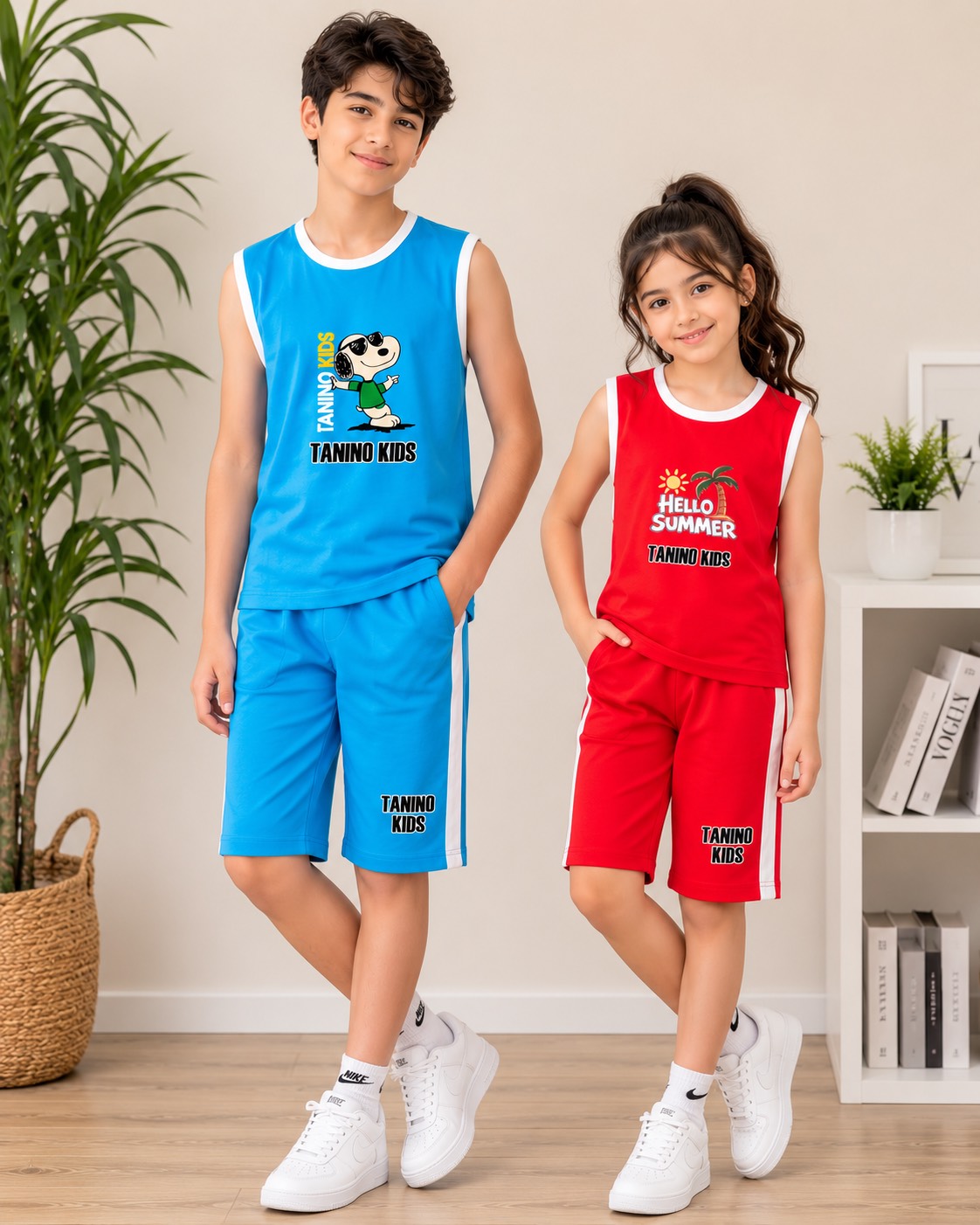 ست تاپ و شلوارک بچه گانه اسپرت کد ۲۶۰۴