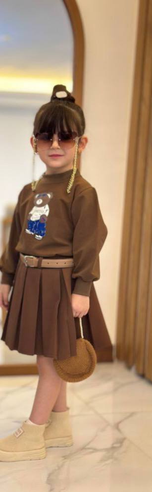 ست بلوز و دامن تدی سایز بزرگ کد ۲۴۵۰