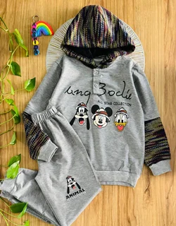 ست هودی و شلوار میکی موس کد ۲۳۱۶