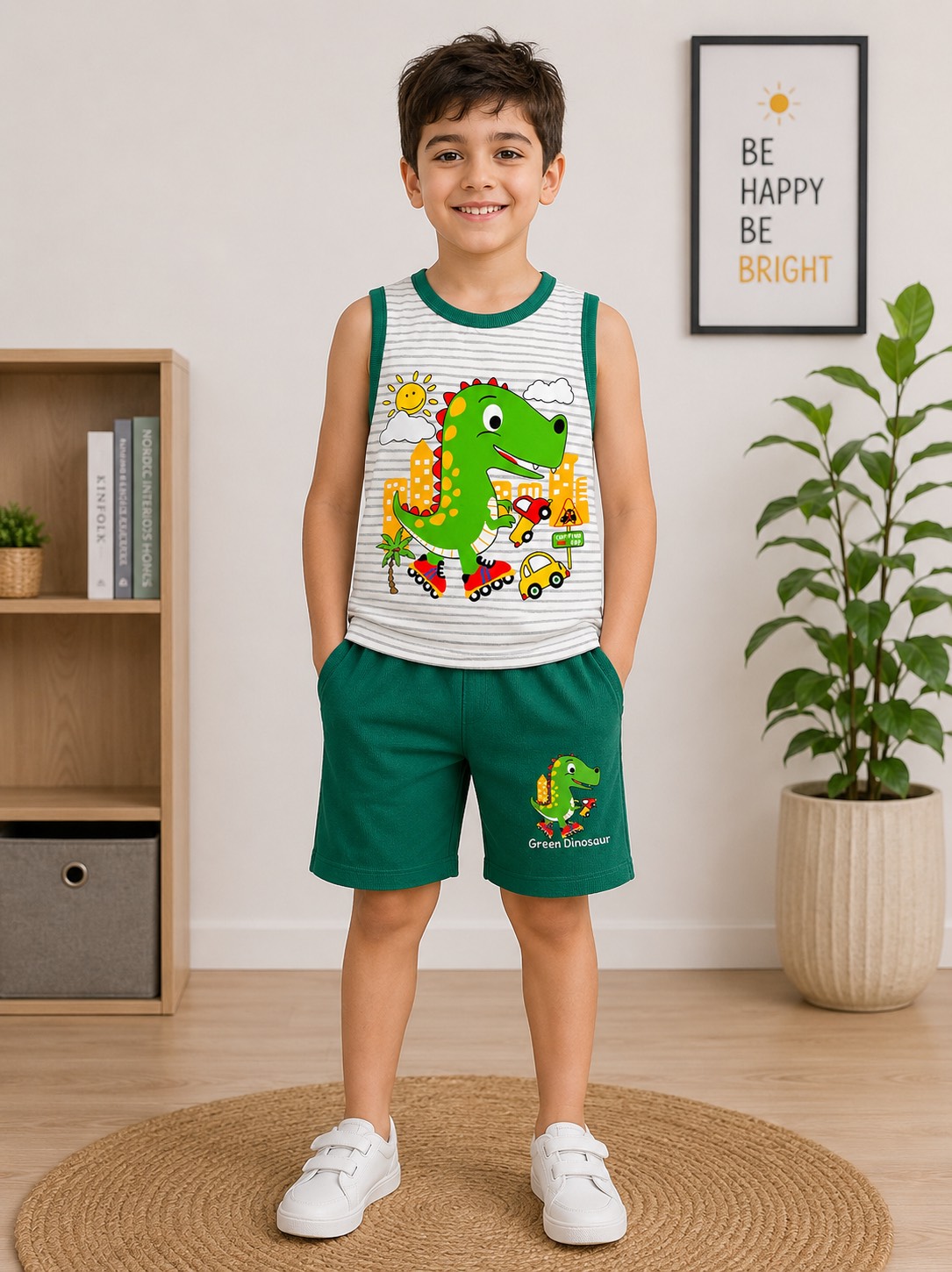 تاپ و شلوارک دایناسور کد ۲۵۵۹