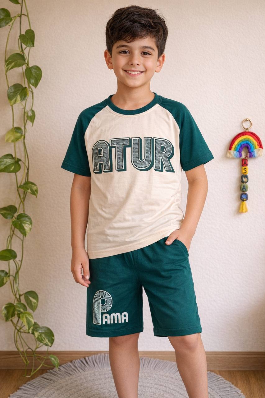 ست تیشرت و شلوارک کد ۲۴۴۳