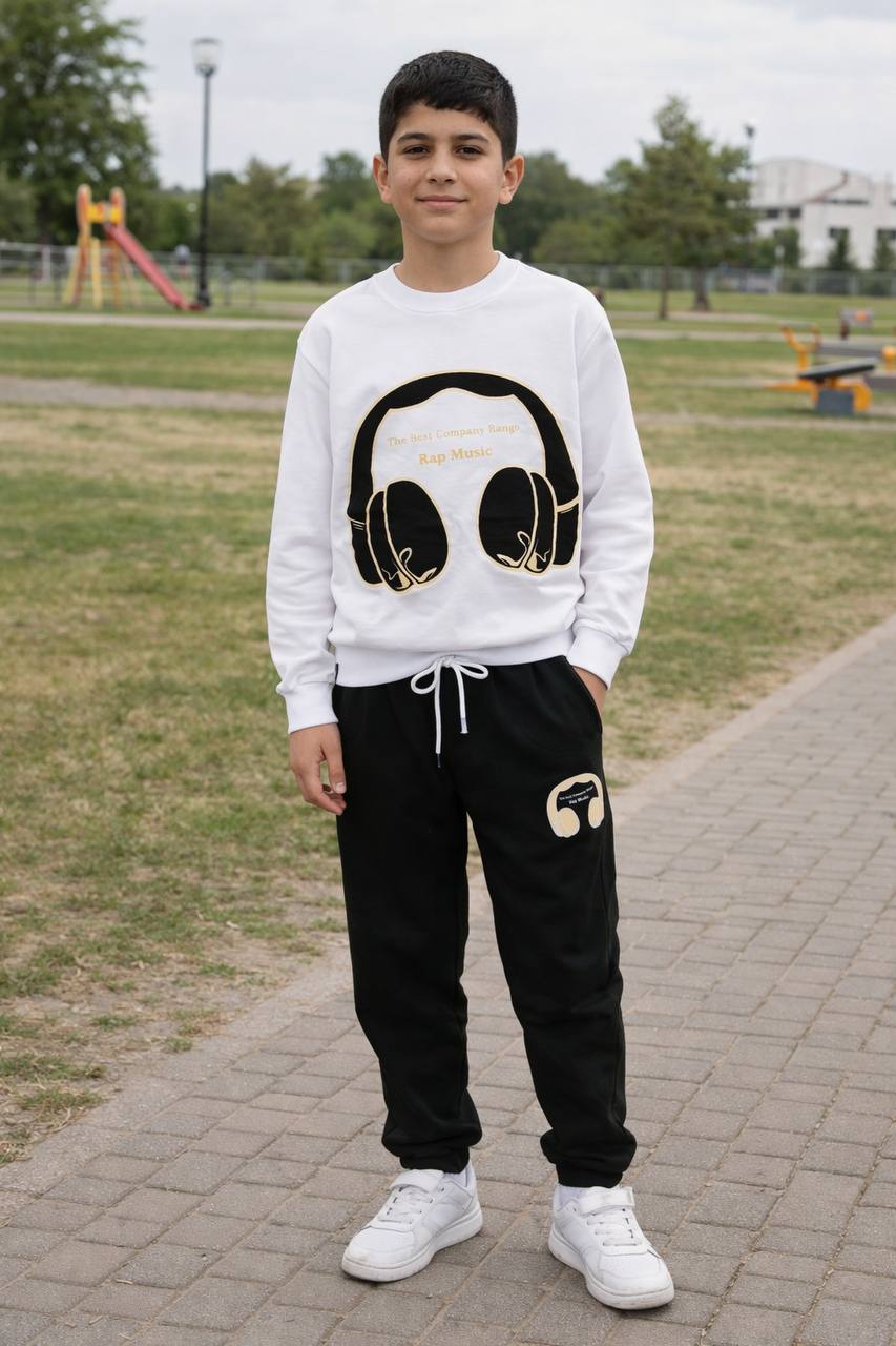 ست بلوز و شلوار طرح هدفن کد ۲۳۸۷