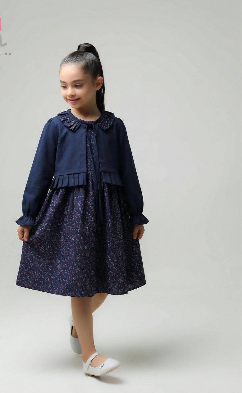 سارافون و کت گل ریز سایز بزرگ کد ۲۴۳۷